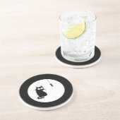 Gato e Peixe (Cat and Fish) Zandsteen Onderzetter (Zijkant)