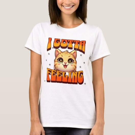 Gato emocionado t-shirt (Voorkant)