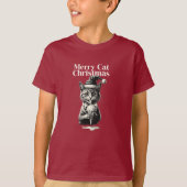 Gato en la hierba. t-shirt (Voorkant)