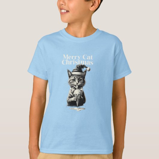 Gato en la hierba. t-shirt (Voorkant)