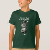Gato en la hierba. t-shirt (Voorkant)