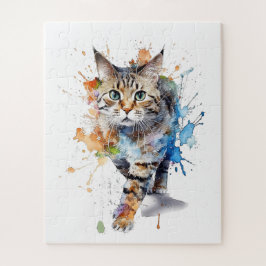 Gato en movimiento: belleza y gracia legpuzzel