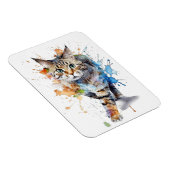 Gato en movimiento: belleza y gracia magneet (Rechterzijde)