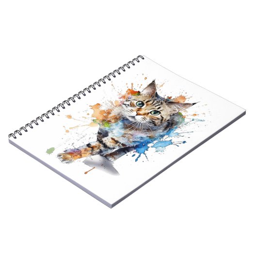 Gato en movimiento: belleza y gracia notitieboek (Linkerzijde)