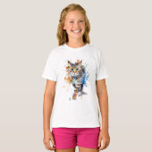 Gato en movimiento: belleza y gracia T-shirt (Voorkant volledig)