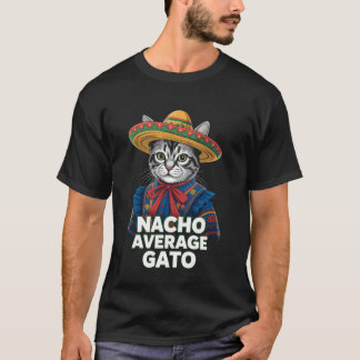 Gato Grappige Kat Latino voor Mannen Vrouwen Meisj T-shirt