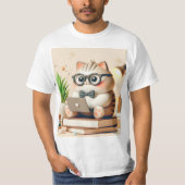 Gato informático 3D T-shirt (Voorkant)