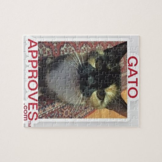 Gato keurt puzzel goed legpuzzel (Horizontaal)