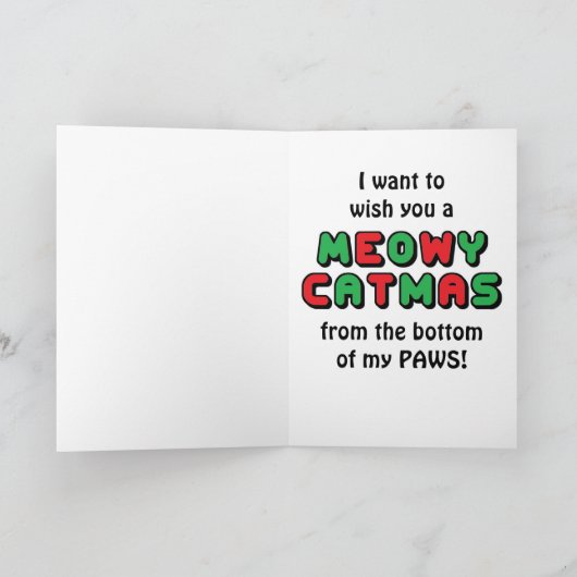 Gato Meowy Catmas Kaart (Binnen)