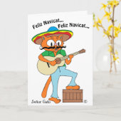 Gato Meowy Catmas Kaart (Gele Bloem)