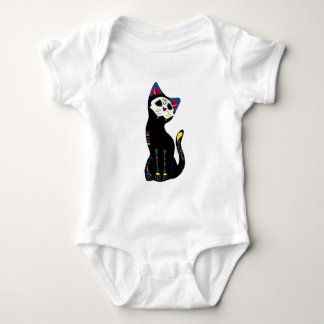 "Gato Muerto" Dia de Los Muertos Cat Romper