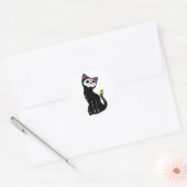 'Gato Muerto' Dia De Los Muertos Cat Ronde Sticker (Envelop)