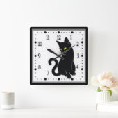 Gato Negro Vierkante Klok (Huis)