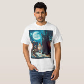 Gato negro y tarot t-shirt (Voorkant volledig)