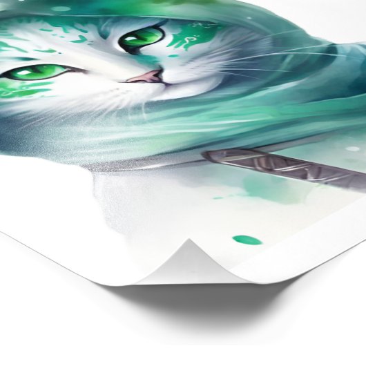 Gato ninja  foto afdruk (Hoek)