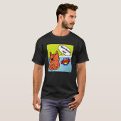 Gato Pirata Com Faca.  T-shirt (Voorkant volledig)