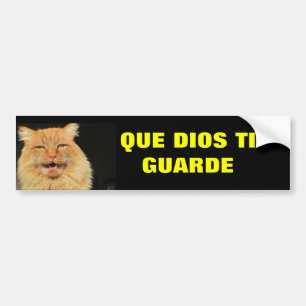 Gato - Que Dios Ti Guarde (Moge God over je waken) Bumpersticker