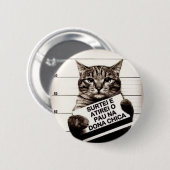 Gato revolts ronde button 5,7 cm (Voorkant /achterkant)