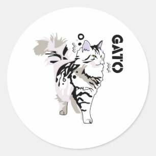 Gato Ronde Sticker