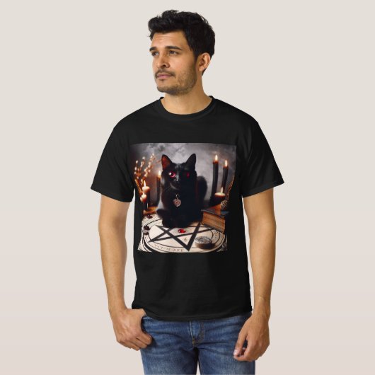 Gato Satánico: El Guardián de la Oscuridad T-shirt (Voorkant volledig)
