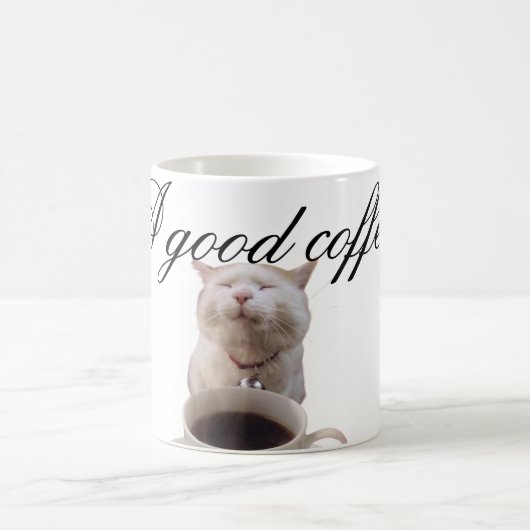 Gato tomando cafe  koffiemok (Center)