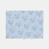 Gato Yoga Fleece Deken (Voorkant (Horizontaal))