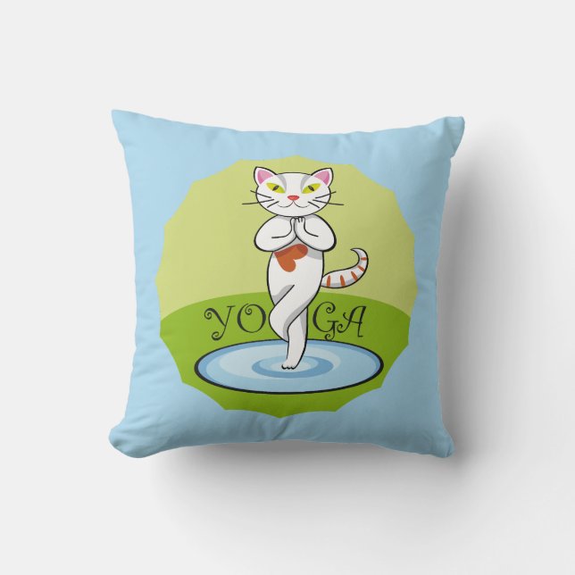 Gato Yoga Kussen (Voorkant)