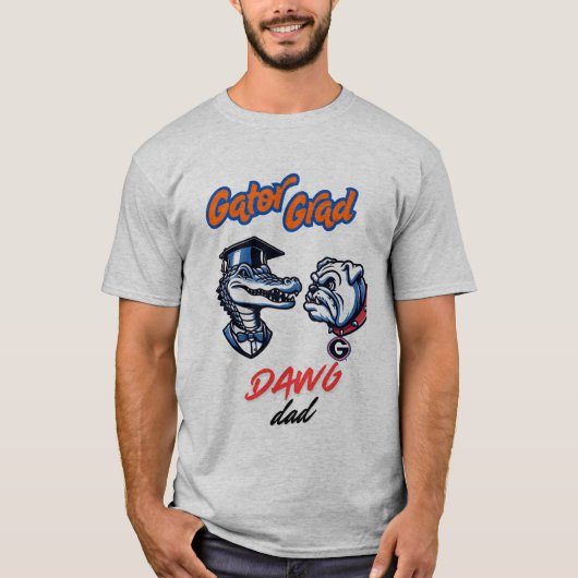 Gator Afstudeerder en Dawg Dad T-shirt (Voorkant)