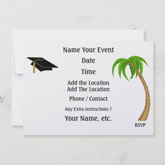 Gator Afstuderen / Andere Uitnodiging - SRF (Achterkant)