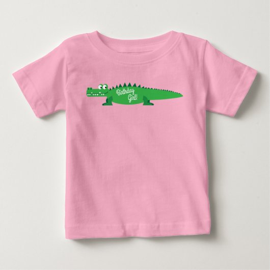 Gator Alligator Crocodile Kinder 1e verjaardag (Voorkant)