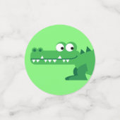 Gator Alligator Crocodile Kinder 1e verjaardag Confetti (Kleine voorkant)