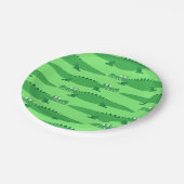 Gator Alligator Crocodile Kinder 1e verjaardag Papieren Bordje (Gekanteld)