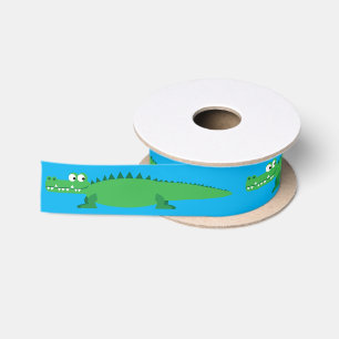 Gator Alligator Crocodile Kinder 1e verjaardag Satijnen Lint