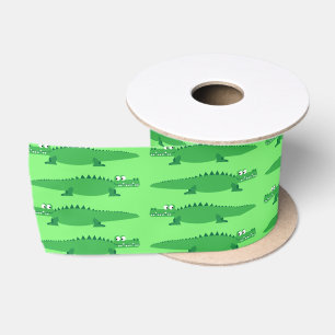 Gator Alligator Crocodile Kinder 1e verjaardag Satijnen Lint