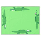 Gator Alligator Crocodile Kinder 1e verjaardag Tafelkleed (Voorkant (Horizontaal))