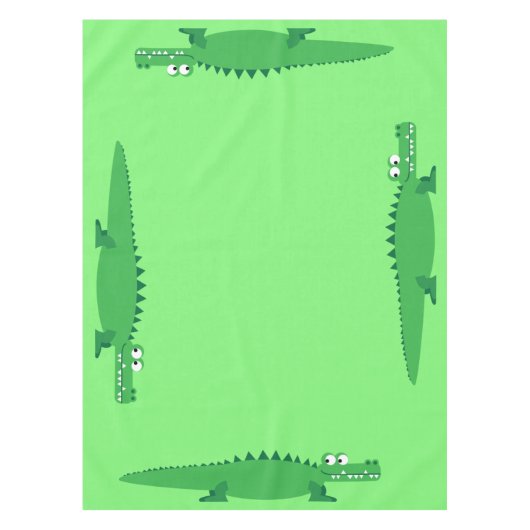 Gator Alligator Crocodile Kinder 1e verjaardag Tafelkleed (Voorkant)