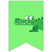 Gator Alligator Crocodile Kinder 1e verjaardag Vlaggetjes (Eerste vlag)