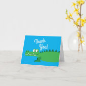 Gator Alligator Crocodile Kinderen 1e verjaardag Kaart (Gele Bloem)