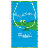 Gator Alligator Crocodile verjaardagsfeestje Klein Cadeauzakje (Achterkant)