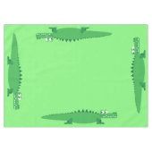 Gator Alligator Crocodile verjaardagsfeestje Tafelkleed (Voorkant (Horizontaal))