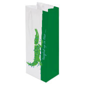 Gator Blues Glossy Wijnfles Gift Bag Wijn Cadeautas (Achterkant Gekanteld)