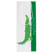 Gator Blues Glossy Wijnfles Gift Bag Wijn Cadeautas (Achterkant)