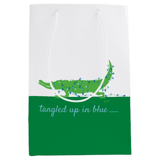 Gator Blues Medium Glossy Gift Bag Cadeauzakje (Voorkant)