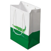Gator Blues Medium Glossy Gift Bag Medium Cadeauzakje (Voorkant Gekanteld)