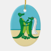 Gator Bruiloft Ornament (Voorkant)