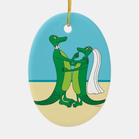 Gator Bruiloft Ornament (Voorkant)