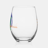 Gator Bruiloft Stemless Wijnglas Zonder Voet (Links)