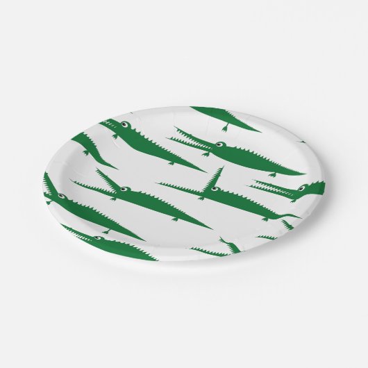 Gator Chomp | Alligator Reptile Papieren Bordje (Gekanteld)