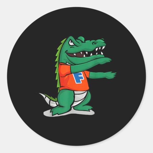 Gator Chomp Gator Boys Blijf Heet Ronde Sticker (Voorkant)