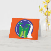 Gator Couple Kaart (Gele Bloem)